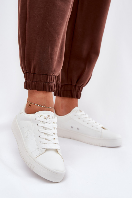  Laisvalaikio bateliai iš eko odos Big Star NN274577 baltos spalvos