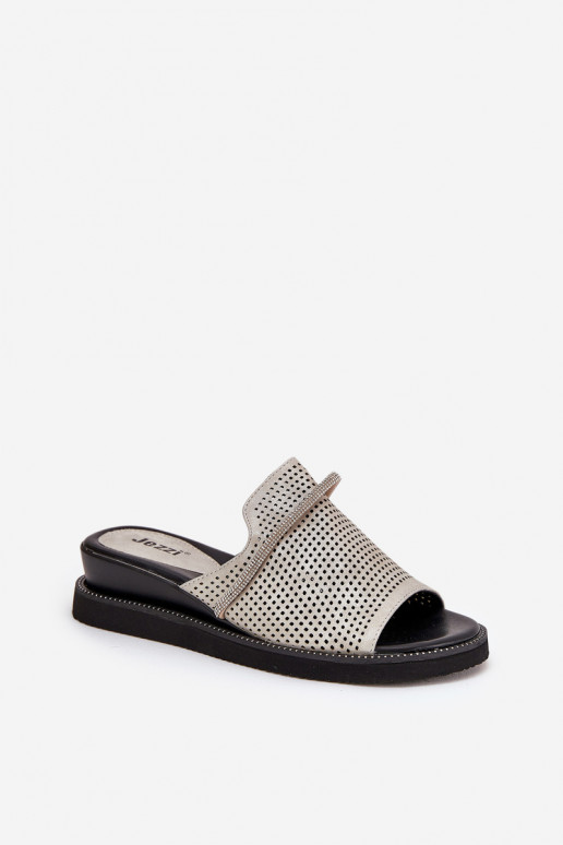 Moteriškos šlepetės   sidabro spalvos Teriwes