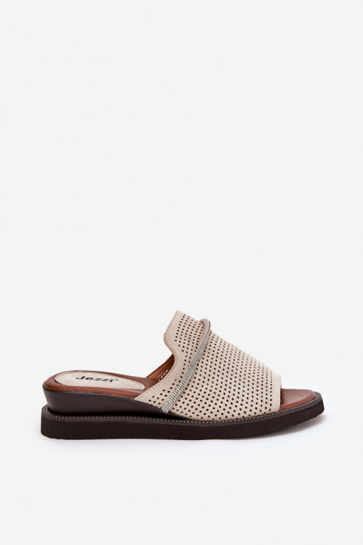 Moteriškos šlepetės   smėlio spalvos Teriwes