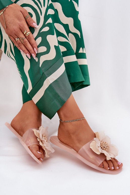  lygiapadžiai Moteriškos šlepetės Ze Sztucznym  Nude Vobetta