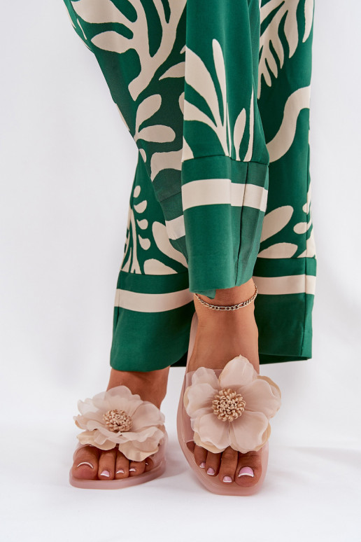  lygiapadžiai Moteriškos šlepetės Ze Sztucznym  Nude Vobetta