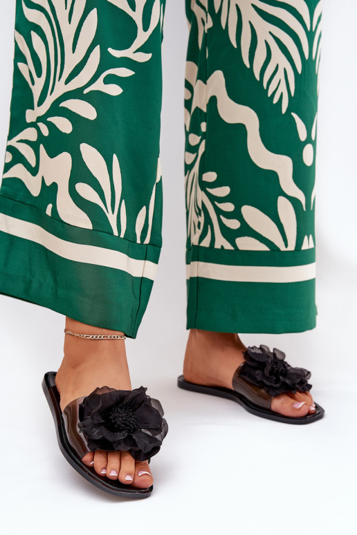  lygiapadžiai Moteriškos šlepetės Ze Sztucznym  Juodos spalvos Vobetta