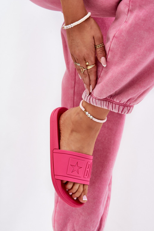 Moteriškos šlepetės Big Star NN274A668 rožinės spalvos