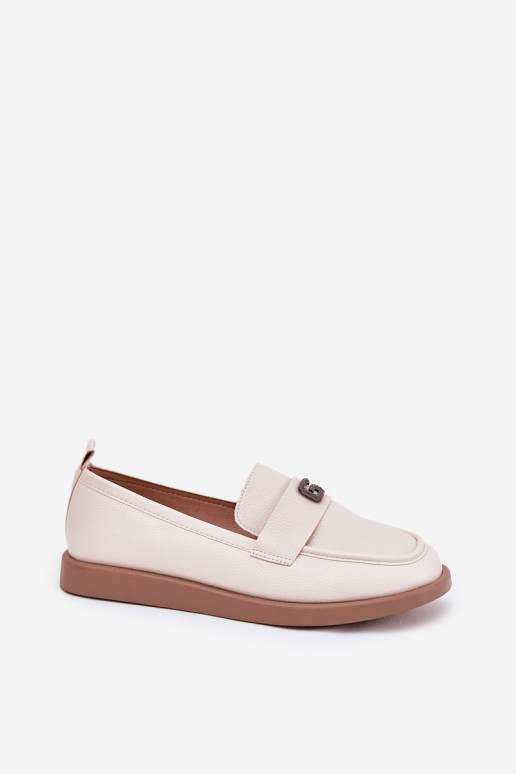 moteriški mokasinai Elegantiško stiliaus  m Detalem Vinceza 62208 smėlio spalvos moteriški mokasinai Elegantiško stiliaus  m Detalem Vinceza 62208 smėlio spalvos