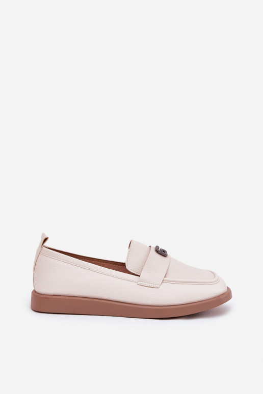 moteriški mokasinai Elegantiško stiliaus  m Detalem Vinceza 62208 smėlio spalvos moteriški mokasinai Elegantiško stiliaus  m Detalem Vinceza 62208 smėlio spalvos