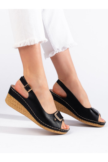 Juodos spalvos sandalai  espadrilės 2