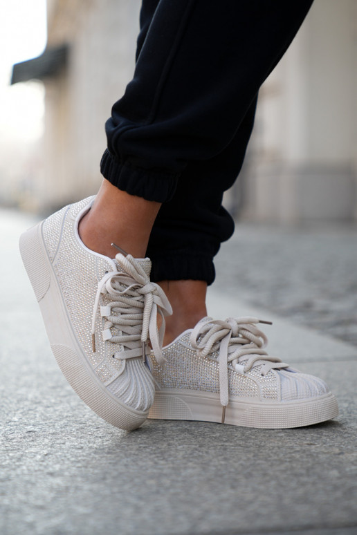 Sneakers modelio batai Moteriškas Su dekoracija su platforma smėlio spalvos Eanneth Sneakers modelio batai Moteriškas Su dekoracija su platforma smėlio spalvos Eanneth