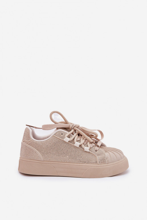 Sneakers modelio batai Moteriškas Su dekoracija su platforma smėlio spalvos Eanneth Sneakers modelio batai Moteriškas Su dekoracija su platforma smėlio spalvos Eanneth