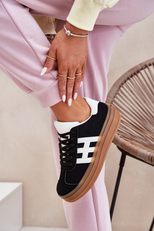 sportiniai bateliai Moteriškas su platforma juodos spalvos Syliyana