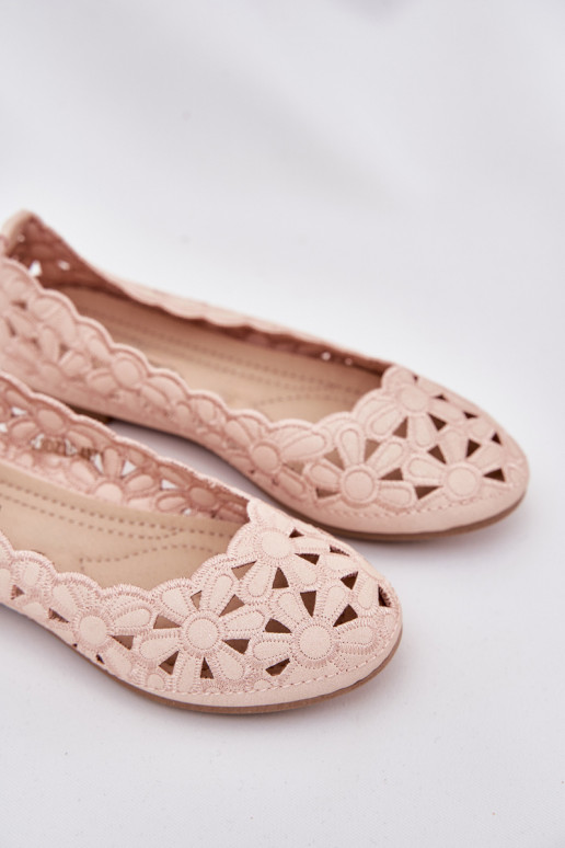su aužūro elementais balerinos   Vaikiški su blizgesiu rožinės spalvos Zindira