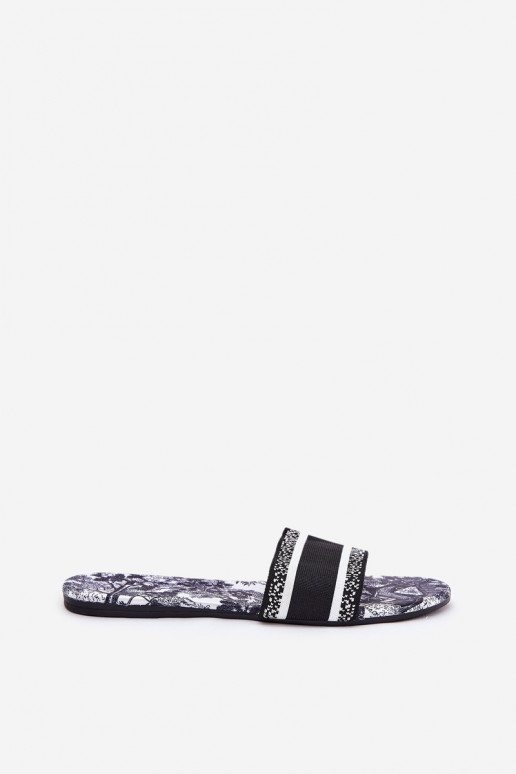  lygiapadžiai Moteriškos šlepetės Juodos spalvos Leysi