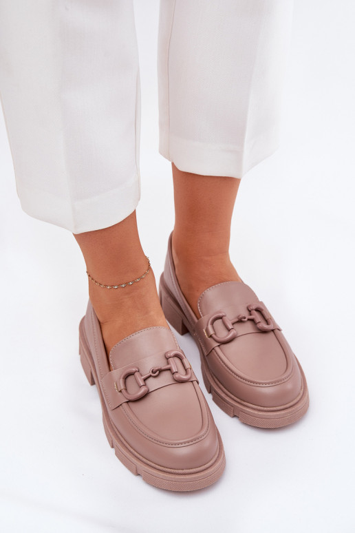 moteriški mokasinai Eko    Detalem chaki spalvos Seftass