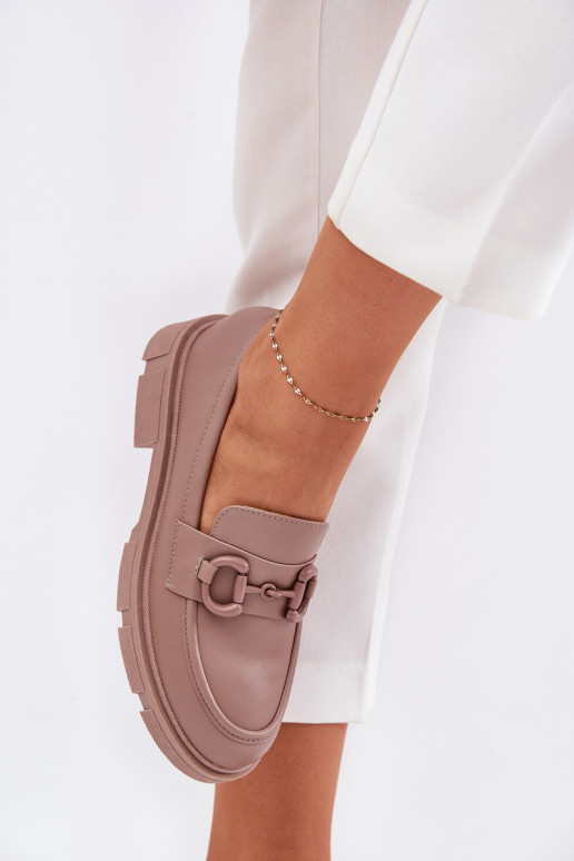 moteriški mokasinai Eko    Detalem chaki spalvos Seftass