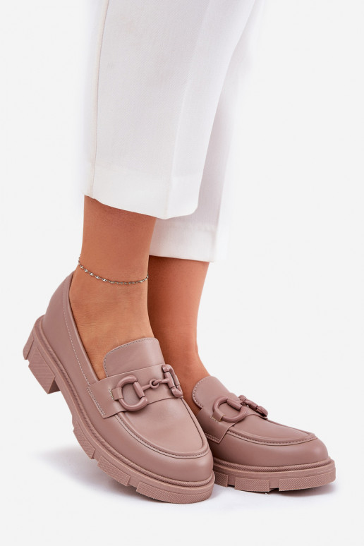 moteriški mokasinai Eko    Detalem chaki spalvos Seftass