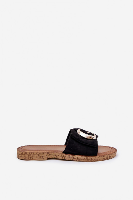 lygiapadžiai Moteriškos šlepetės  Detalem Juodos spalvos Nellodra