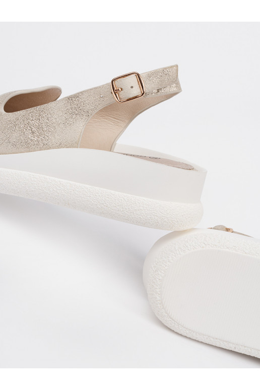 aukso spalvos  sandalai 