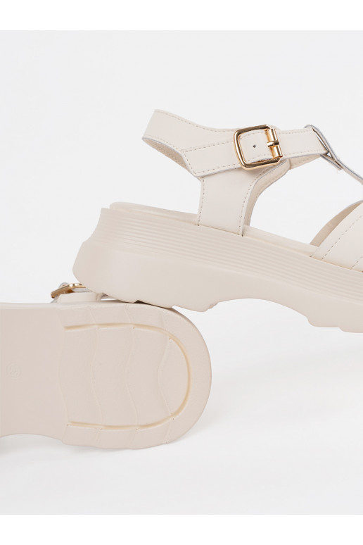 dramblio kaulo spalvos sandalai su masyviu kulnu