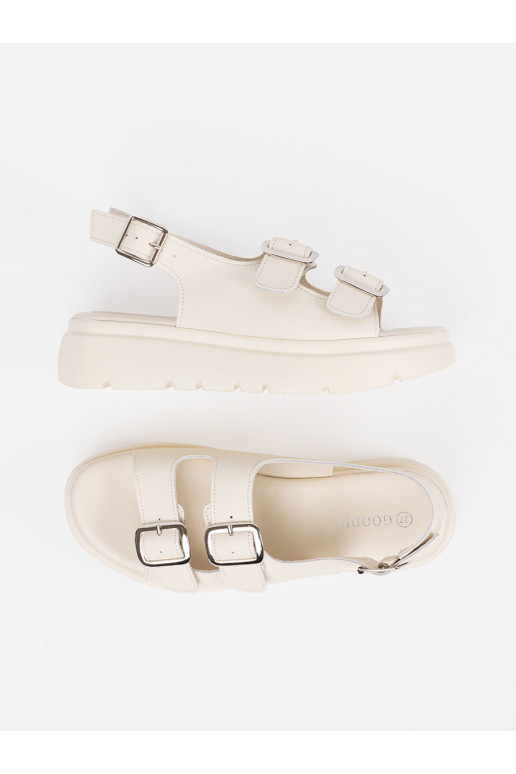 smėlio spalvos  sandalai su platforma