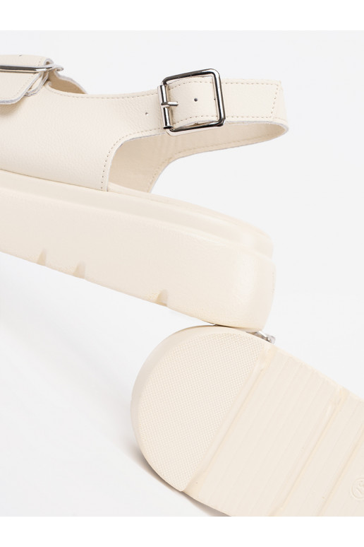 smėlio spalvos  sandalai su platforma