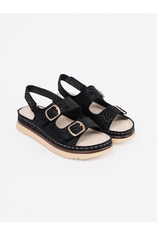 Juodos spalvos sandalai ze mi elementami Juodos spalvos sandalai ze mi elementami
