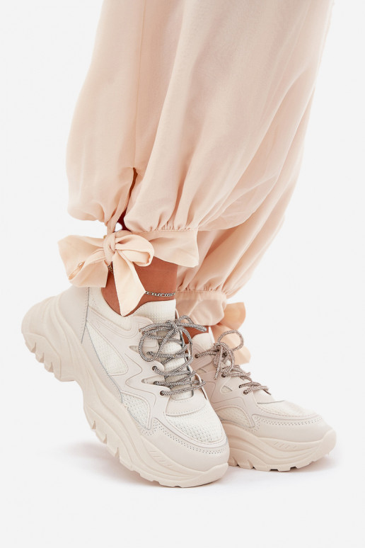  modelio batai  su platforma Ozdobnym m smėlio spalvos Evalianne