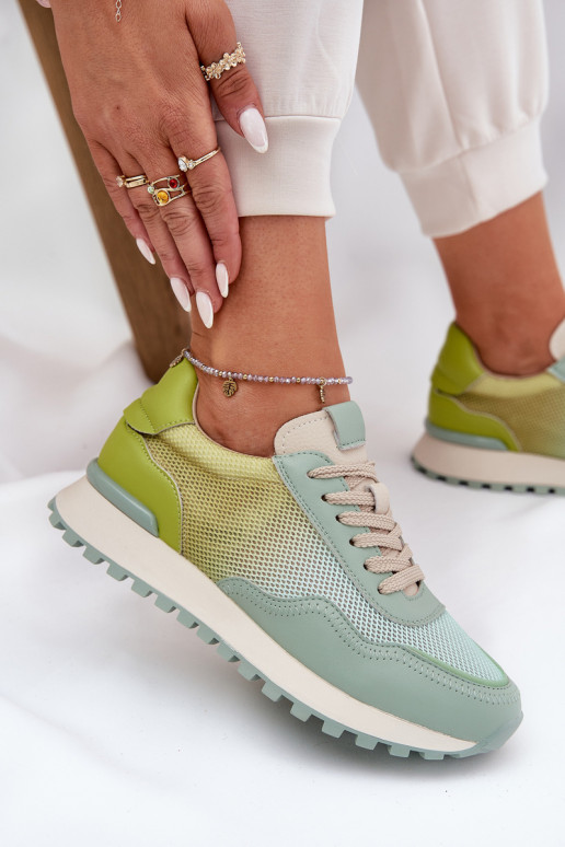 sportiniai bateliai su tinkleliu  Vinceza 66775 žalios spalvos   sportiniai bateliai su tinkleliu  Vinceza 66775 žalios spalvos