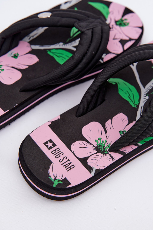  Moteriškos šlepetės  Big Star RR274A111 Juodos spalvos