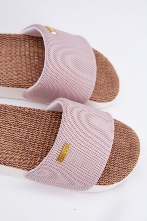 Moteriškos šlepetės Big Star RR274A105 Šviesaus rausvo atspalvio