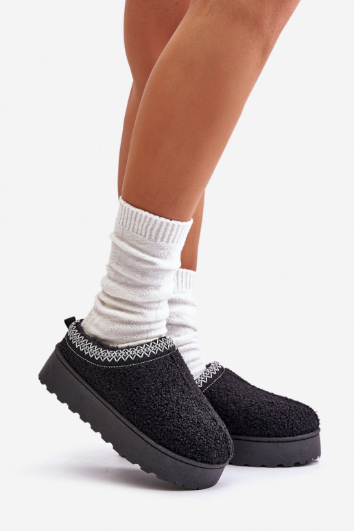 Moteriški juodi platforminiai sniego... Moteriški juodi platforminiai sniego...