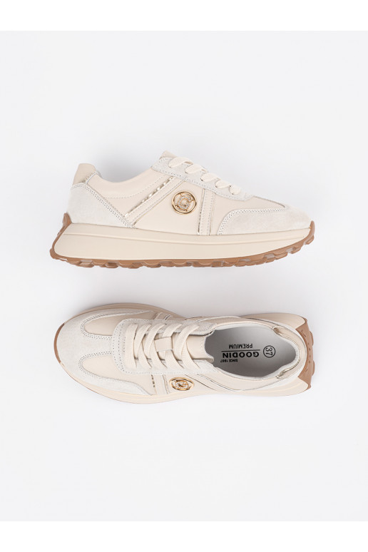 smėlio spalvos  modelio batai   su masyviu kulnu smėlio spalvos  modelio batai   su masyviu kulnu