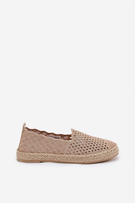 Espadrilės  Vinceza 13625 smėlio spalvos