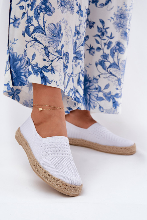  espadrilės  Vinceza 13624 baltos spalvos