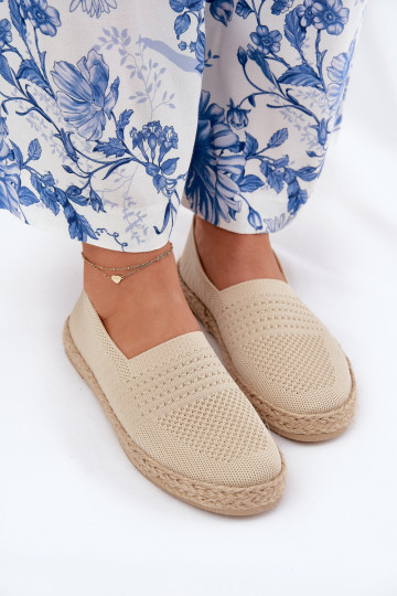 espadrilės  Vinceza 13624 smėlio spalvos