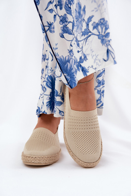 espadrilės  Vinceza 13624 smėlio spalvos  espadrilės  Vinceza 13624 smėlio spalvos
