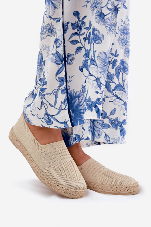 espadrilės  Vinceza 13624 smėlio spalvos  espadrilės  Vinceza 13624 smėlio spalvos