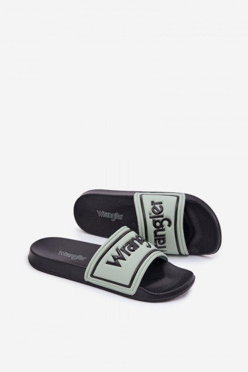 Šlepetės  WRANGLER AVERELL SLIDER MEN LOW 20251042.52D šviesiai žalios spalvos