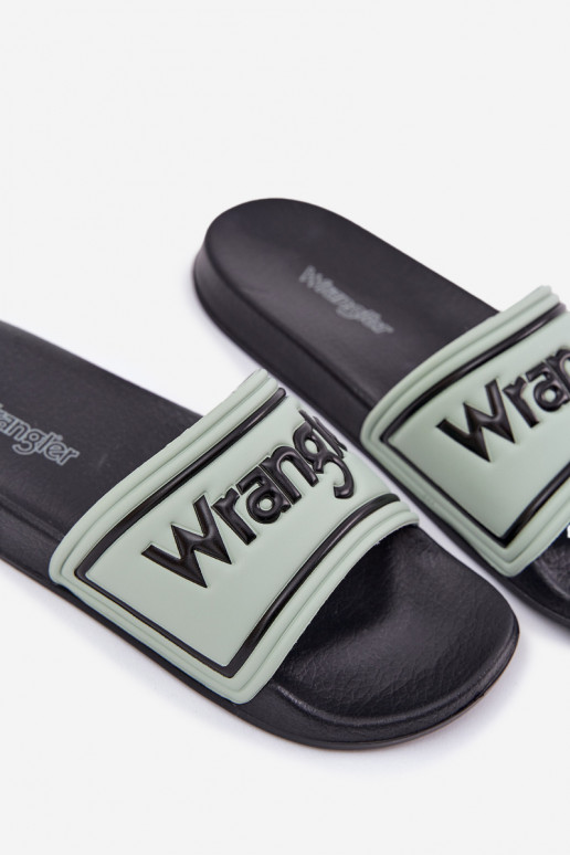 Vyriškos šviesiai žalios šlepetės Wrangler Averell Slider Men Loin 20251042.52D
