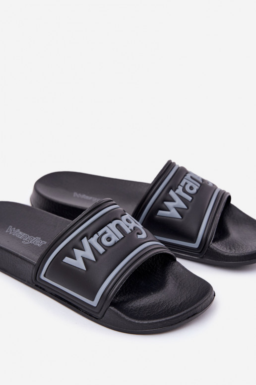 Vyriškos juodos šlepetės Wrangler Averell Slider Men Loin 20251042.25Y