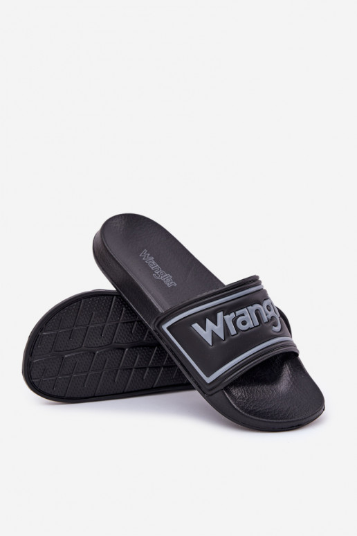 Vyriškos juodos šlepetės Wrangler Averell Slider Men Loin 20251042.25Y