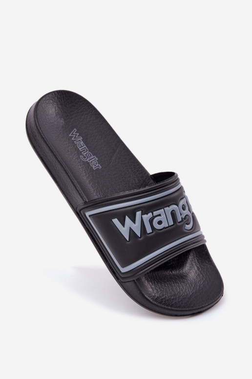 Vyriškos juodos šlepetės Wrangler Averell Slider Men Loin 20251042.25Y