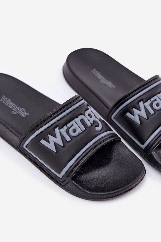 Vyriškos juodos šlepetės Wrangler Averell Slider Men Loin 20251042.25Y