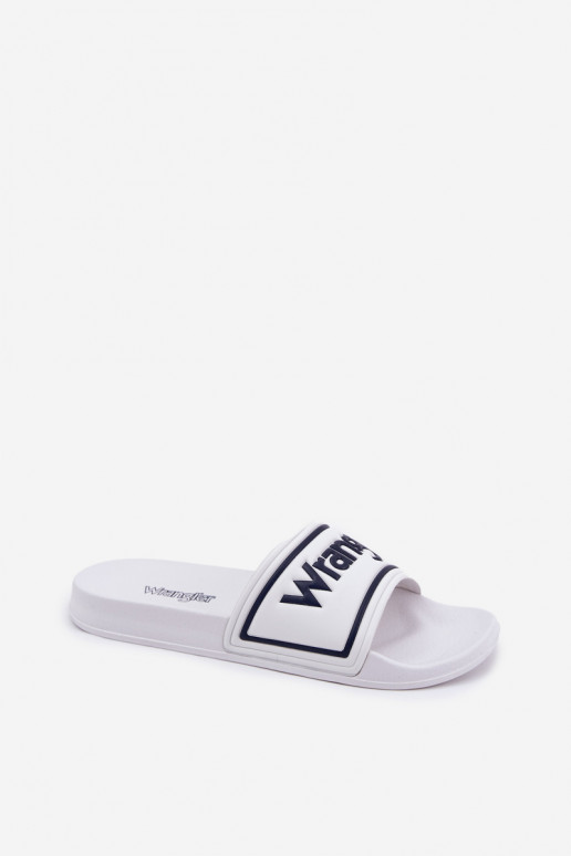 Šlepetės  WRANGLER AVERELL SLIDER MEN LOW 20251042.1FG baltos spalvos Šlepetės  WRANGLER AVERELL SLIDER MEN LOW 20251042.1FG baltos spalvos