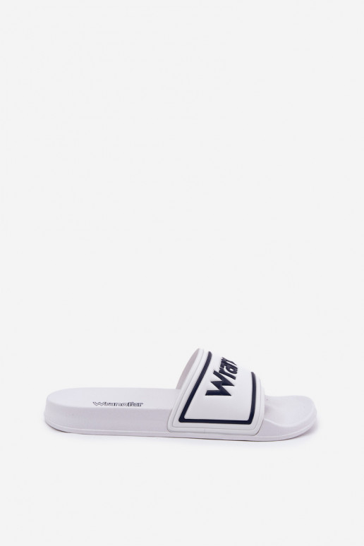 Šlepetės  WRANGLER AVERELL SLIDER MEN LOW 20251042.1FG baltos spalvos Šlepetės  WRANGLER AVERELL SLIDER MEN LOW 20251042.1FG baltos spalvos