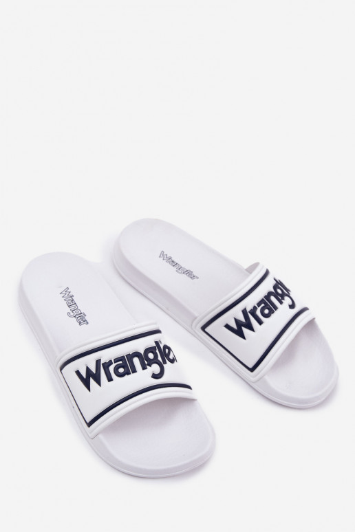 Šlepetės  WRANGLER AVERELL SLIDER MEN LOW 20251042.1FG baltos spalvos Šlepetės  WRANGLER AVERELL SLIDER MEN LOW 20251042.1FG baltos spalvos