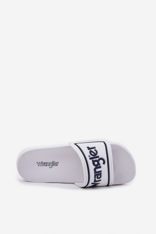 Šlepetės  WRANGLER AVERELL SLIDER MEN LOW 20251042.1FG baltos spalvos Šlepetės  WRANGLER AVERELL SLIDER MEN LOW 20251042.1FG baltos spalvos