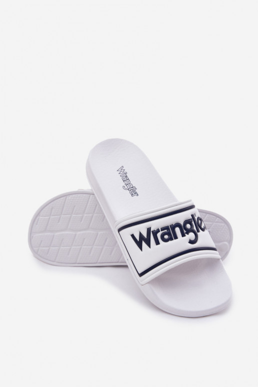 Vyriškos baltos šlepetės Wrangler Averell Slider Men Loin 20251042.1FG