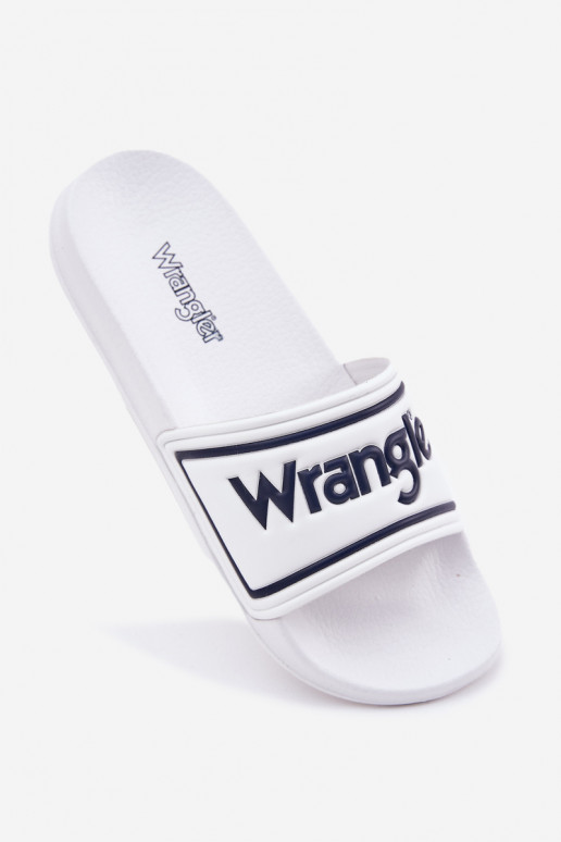 Šlepetės  WRANGLER AVERELL SLIDER MEN LOW 20251042.1FG baltos spalvos Šlepetės  WRANGLER AVERELL SLIDER MEN LOW 20251042.1FG baltos spalvos