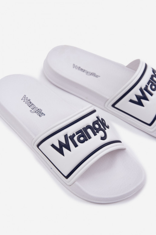 Šlepetės  WRANGLER AVERELL SLIDER MEN LOW 20251042.1FG baltos spalvos Šlepetės  WRANGLER AVERELL SLIDER MEN LOW 20251042.1FG baltos spalvos
