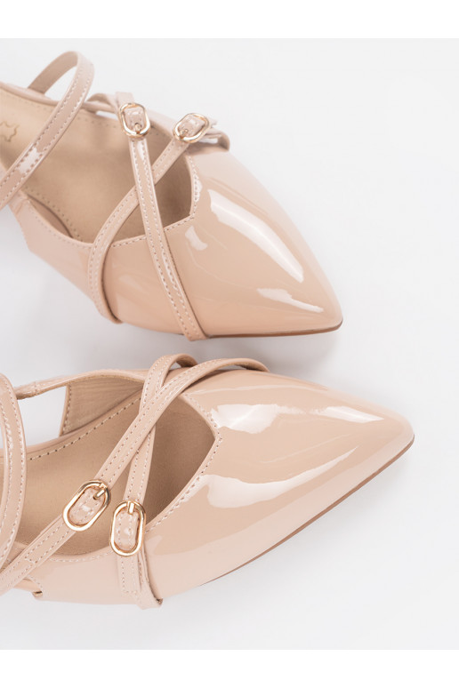 smėlio spalvos  aukštakulniai 