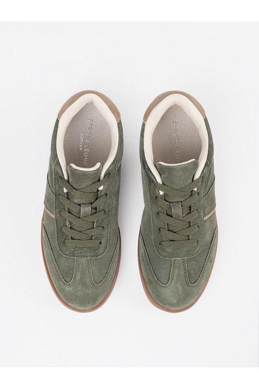 iš zomšos žalios spalvos  modelio batai Sergio Leone iš zomšos žalios spalvos  modelio batai Sergio Leone